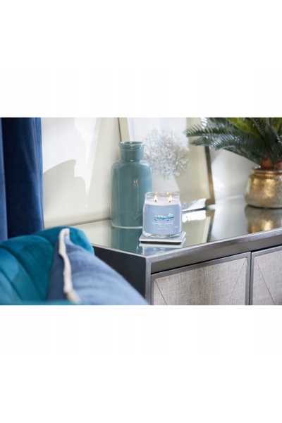 NO BRAND Lumânare parfumată YANKEE CANDLE, aromă Ocean Air, în borcan mediu, ...