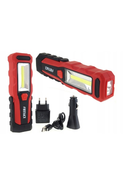 AMIO Lampă de lucru LED COB, lanternă de inspecție pentru atelier cu baterie ...