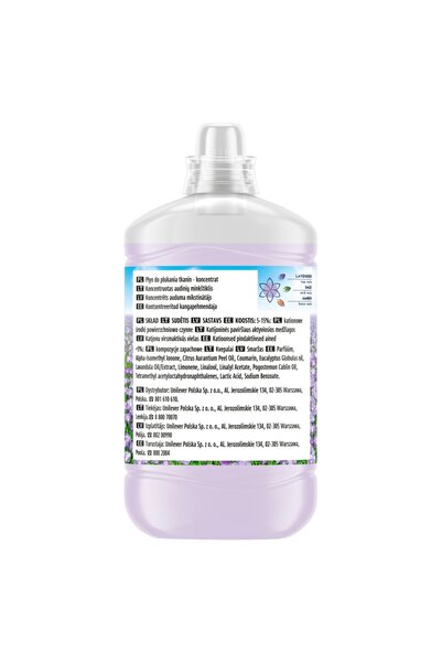 Coccolino Concentrat lichid de spălare cu aromă de lavandă proaspătă, 4x74 pe...