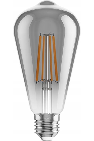 Mexen 6x bec LED E27 cu filament Edison, lumină caldă, 8W=40W, nu pâlpâie