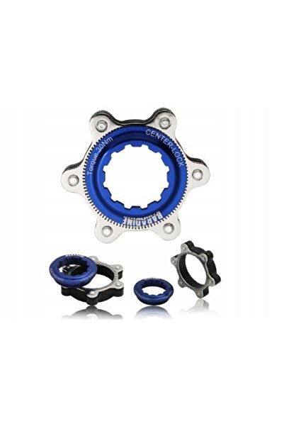 NO BRAND Adaptor disc Center Lock 6 șuruburi, disc albastru, pentru kit de co...