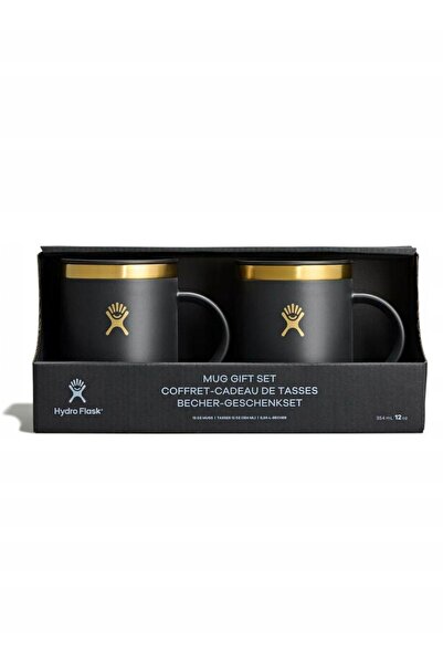 NO BRAND Set de 2 căni termice 355 ml Hydro Flask - Set cadou - black tie