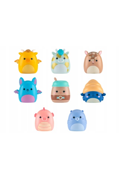 Jazwares Squishmallows - Set de 8 figurine Squish-a-longs SQAL0252