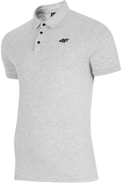 4F Tricou polo din bumbac pentru bărbați PTSM366 gri 27M L