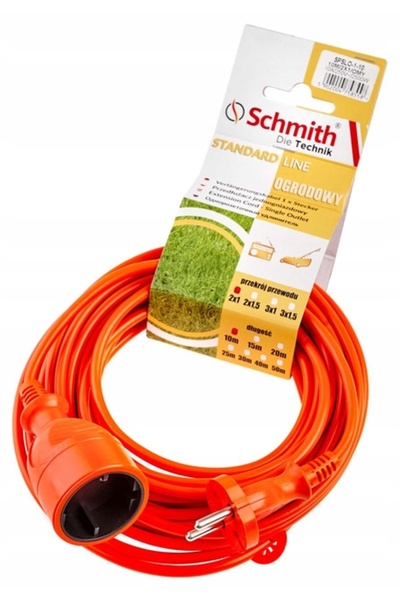 NO BRAND Cablu prelungitor din cauciuc pentru grădină și atelier 2x1mm 25m Sc...