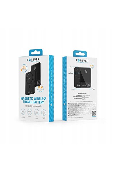 NO BRAND Powerbank Forever cu inducție magnetică wireless 5000 mAh pentru Mag...