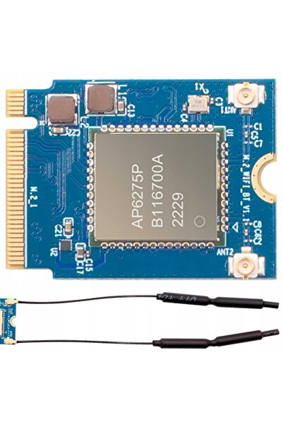 NO BRAND Placă de rețea wireless WiFi 6 Bluetooth 5.3 AP6275P PCIe M.2 PCIe 2.0