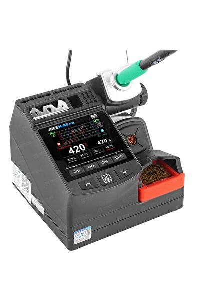 NO BRAND AIFEN A9HD Stație de lipit cu 2 capete C245 C210 180W + 6 vârfuri