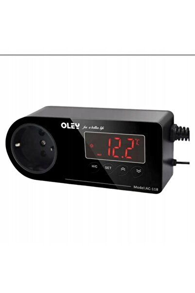 NO BRAND Termostat electronic pentru terariu AC-118 LCD de precizie, silențio...