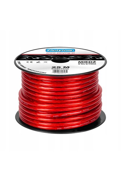 Peiying Cablu prelungitor de alimentare pentru amplificator auto, 8Ga 6.7mm C...