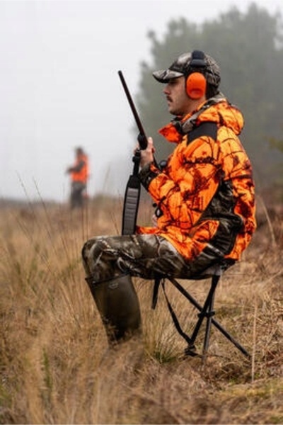NO BRAND Pantaloni de vânătoare Solognac 100 camo treemetic polar