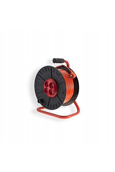 NO BRAND Prelungitor retractabil cu 4 prize 40 m UZIE