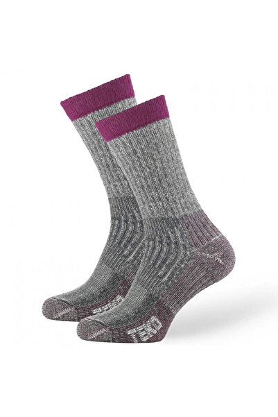 teko Șosete merino ecoTREK Heavy Full 4.0 Antracit/Roșu - M (38-41)
