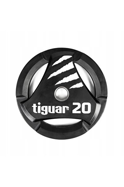 tiguar Greutate pentru antrenament fitness, acoperită cu cauciuc, 20 kg