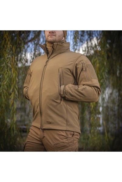 NO BRAND M-Tac Coyote XS Jachetă softshell de primăvară pentru bărbați cu glugă