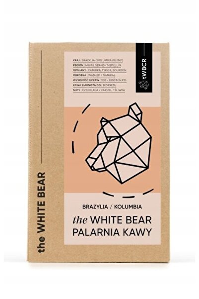 NO BRAND Boabe de cafea White Bear Brazilia/Colombia 1kg 100% Arabica