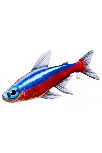 NO BRAND GABY pernă-jucărie pește de pluș Roșu Neon 53cm