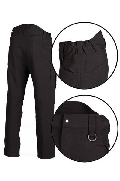 Mil-Tec Pantaloni tactici  "assault " negri XL