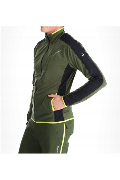 Fischer UP Flex Jacket Hanorac din fleece pentru bărbați, strat dublu, verde ...