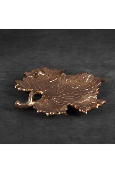 NO BRAND Platou decorativ Dalia (02) 21x21x3 cm, auriu