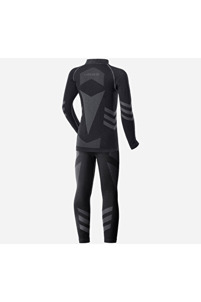 NO BRAND Lenjerie termică pentru copii KOMPLET negru / grafit 158-164