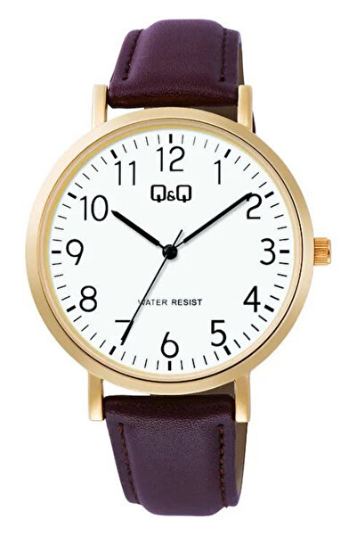 NO BRAND Ceas clasic bărbătesc Q&Q C34A-008P subțire 40 mm cu cifre negre
