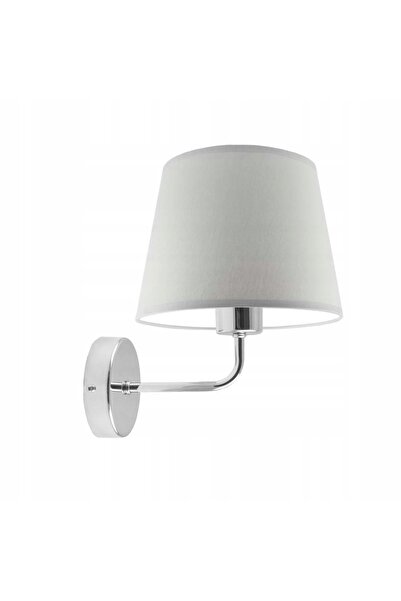 NO BRAND Aplică de perete cu abajur gri, LED E27, modernă, pentru dormitor