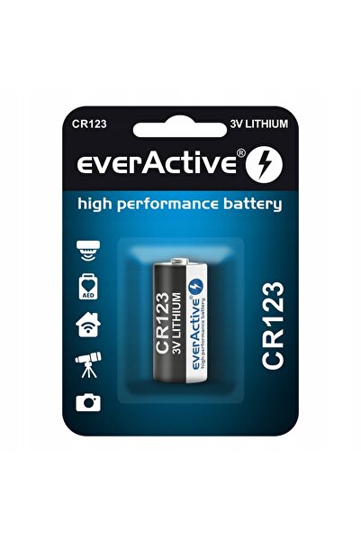 everActive BATERIE CU LITIU CR123 3V, BATERIE PUTERNICĂ PENTRU CAMERĂ FOTO ȘI...