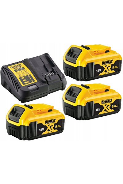 Dewalt Kit de alimentare DCB115P3 cu 3 baterii DCB184 și încărcător DCB115