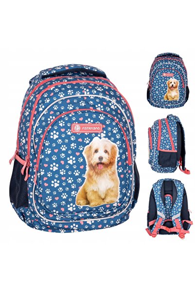NO BRAND Rucsac școlar cu multiple compartimente Astra multicolor 20 L