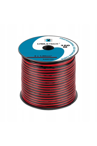 Cabletech Cablu difuzor CCA 2x1,5mm² 100m