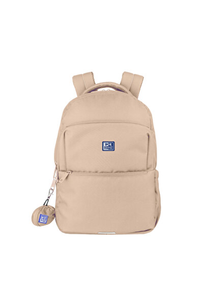 NO BRAND Rucsac școlar cu multiple compartimente, din țesătură Oxford, în ton...