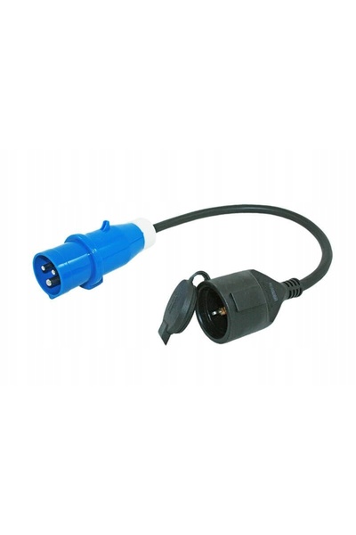 Haba Cablu prelungitor adaptor pentru rulotă CEE/Schuko 50 cm (3x 2,5 mm²)