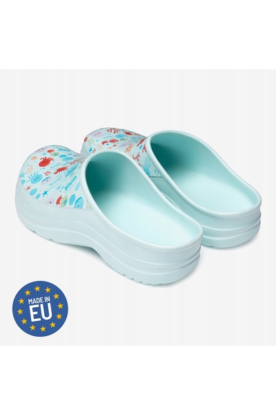 NO BRAND Șlapi saboți de damă din spumă EVA, de grădină, turcoaz, LADEHEID