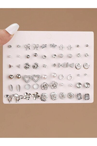 Choice Multicolor 30 Pairs Elegant Metal Butterfly Flower Pearl Rhinestone St...