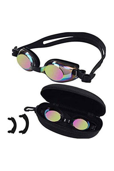 BEZZEE PRO Ochelari de înot pentru copii, protecție UV, lustruiți, cu husă, 1...
