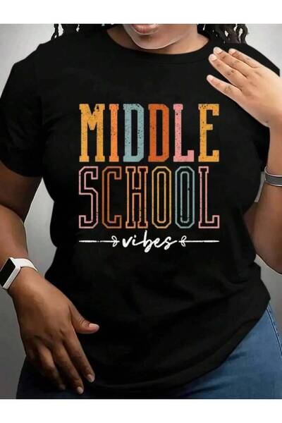 23ERVA Middle Vibes Funny Teacher Student Learning Education Back To School B...