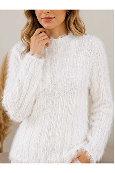 ASEZ BUTİK ZERAFETİN ADRESİ Asez Boutique Women's Bearded Knitwear Sweater Cr...