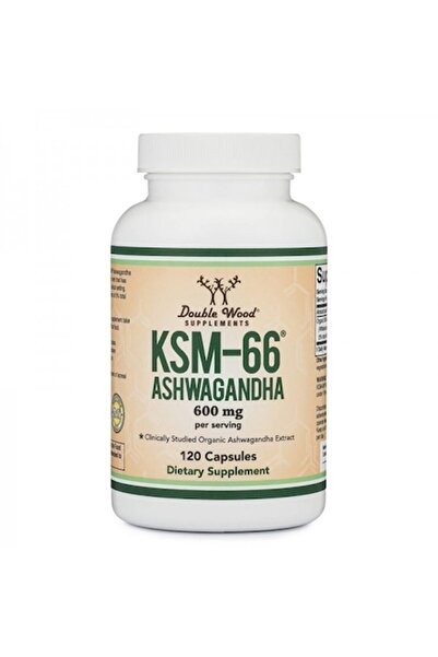 DOUBLE WOOD Supliment alimentar, Ashwagandha KSM-66 – anti-stres, concentrare...