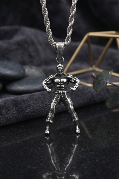 Prestige Bodybuilding - Sportsman Design Necklace Stainless Steel Chain 902895
