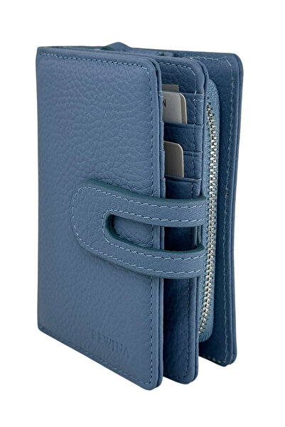 S.S SÜZER DERİ 100% Genuine Leather Vertical Model Women's Wallet with Patche...