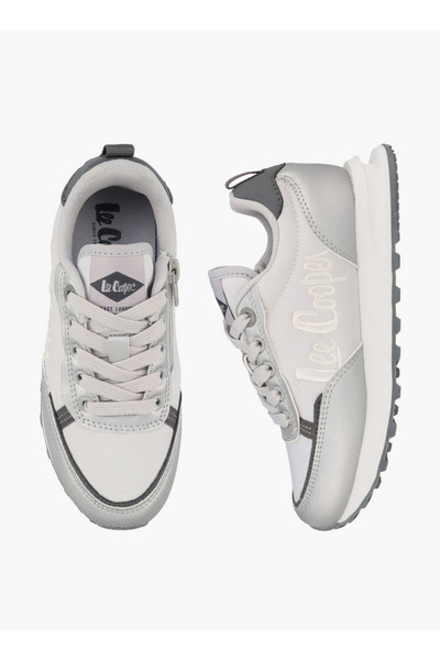 Lee Cooper حذاء رياضي للفتيات بتصميم مجزأ وأربطة عند الكاحل