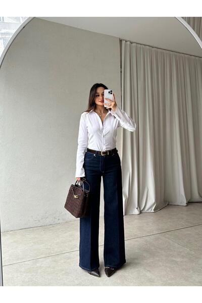 Mooi Butik TARNA Jean 8568 - Albastru marin