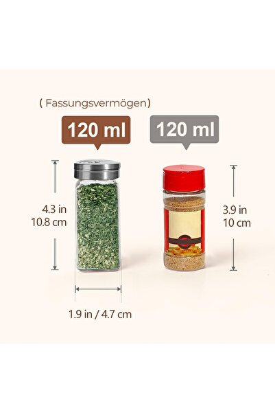 NO BRAND BORCANE PENTRU CONDIMENTE 24x 120 ml CU AGITATOR REGLABIL ȘI PÂNZĂ D...