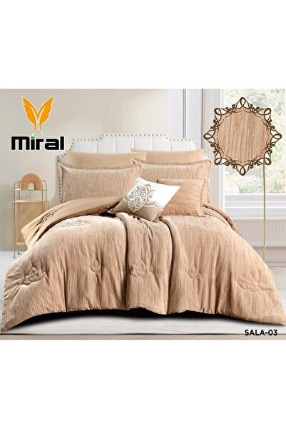 Marila Summer Nefren Bedspread -8 Pieces- Heavy Filling-240*260 Size