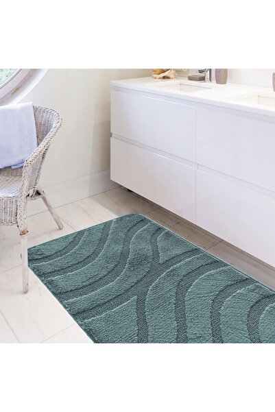 NO BRAND Covorașe de baie cu decupaj, set Simfonie Albastru Persan, 50 cm x 8...