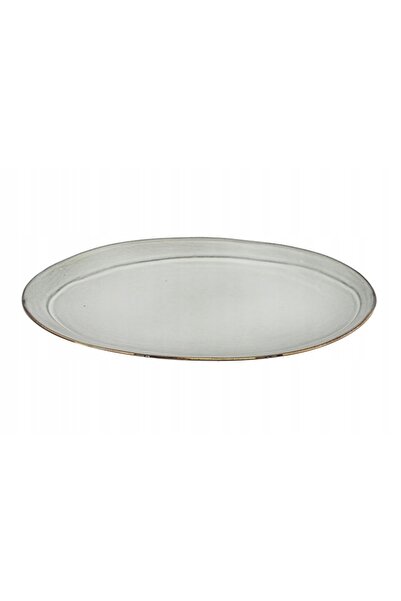 NO BRAND Farfurie ovală ceramică Yarah roz.L
