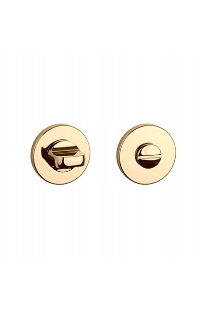 NO BRAND PREMIUM Rozeta APRILE R SLIM 7MM LG - auriu lustruit cu sistem WC lo...
