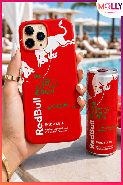 Molly iPhone 13 PRO MAX İçin Kırmızı The Red Edition Desenli İçi Kadife Silik...