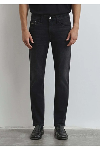 Mavi M0042286544 Jake Lux Black Anthracite Gabardine Jean Trousers Men's Jean...